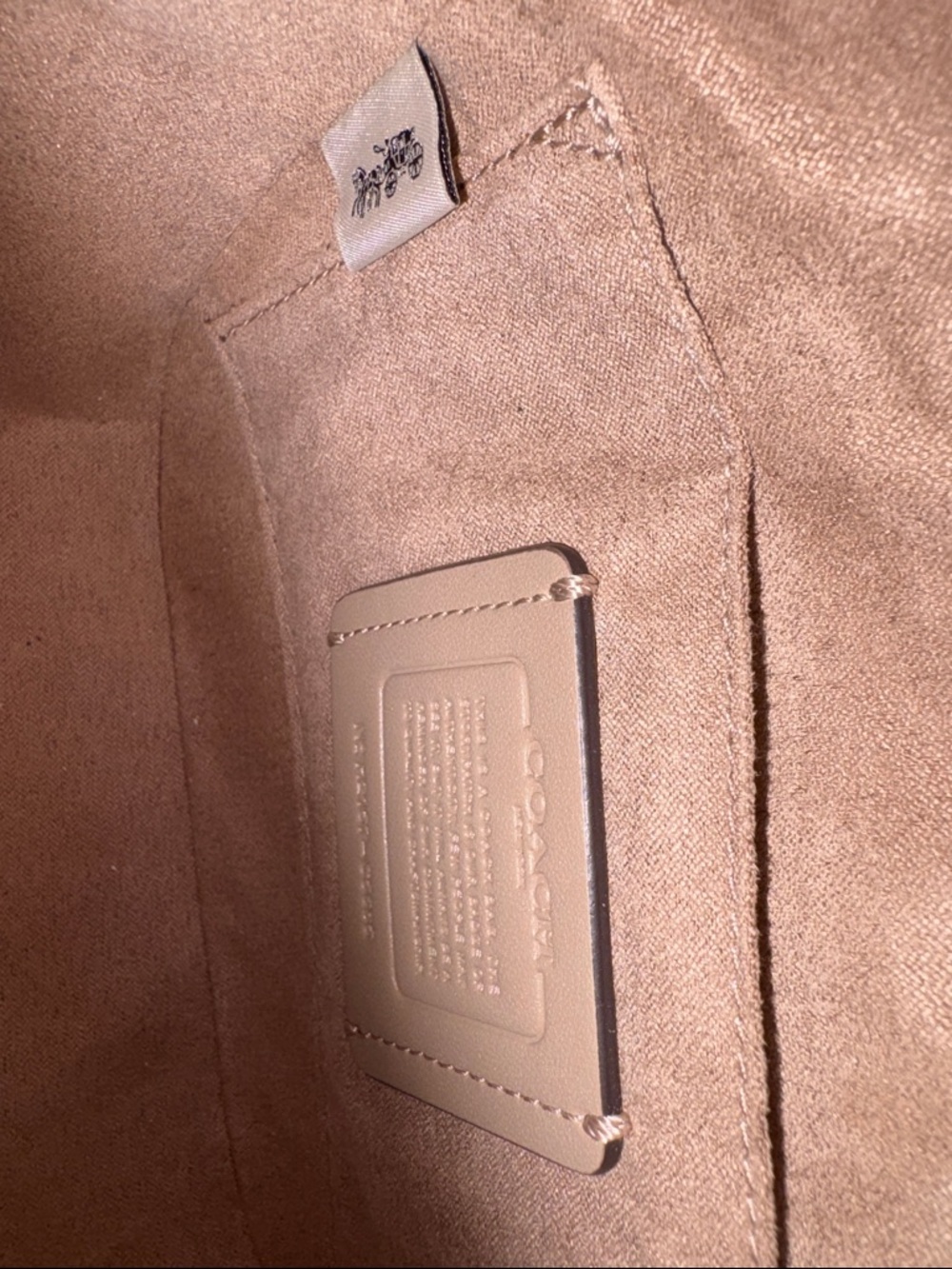 Coach Kleo Cream Pebbled Leather Purse Gold Hardware *FREE COACH ITEM INCLUDED* - Picture 14 of 16